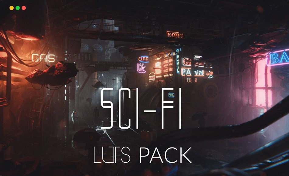 Unity – 100 个科幻 LUT资产包 100 Sci-Fi LUTs Pack