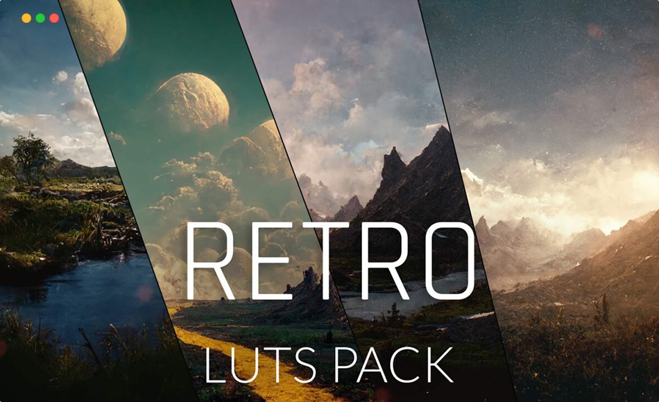 Unity – 100 个复古 LUT资产包 100 Retro LUTs Pack