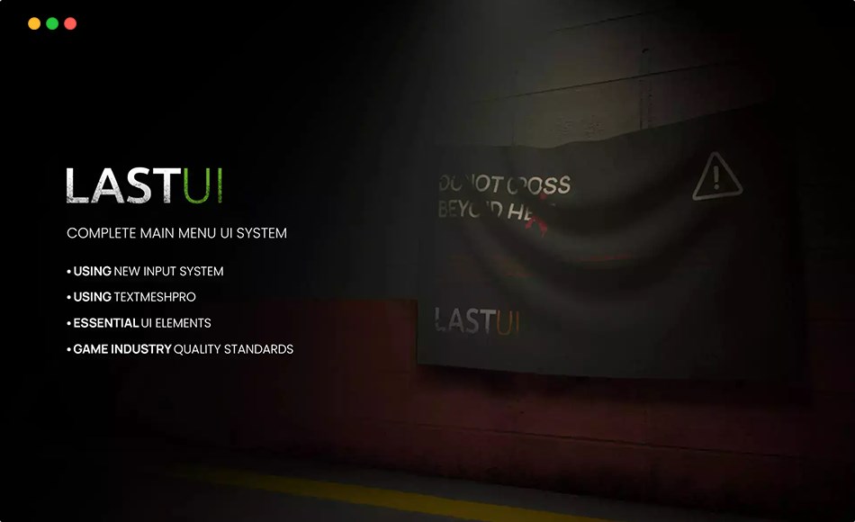 Unity资产 – 完整的菜单用户界面 Last UI – Complete Menu UI