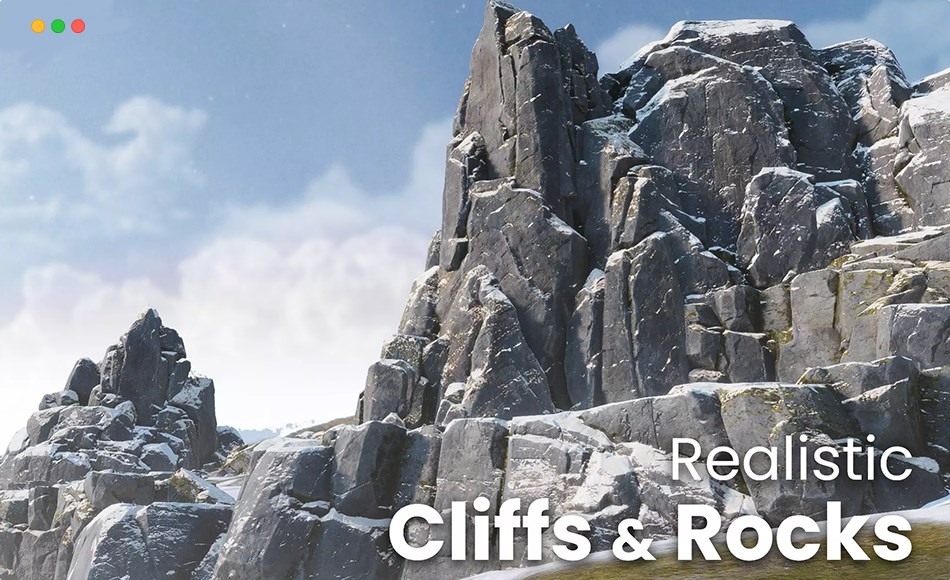 Unity资产 – 写实悬崖和岩石 Realistic Cliffs and Rocks