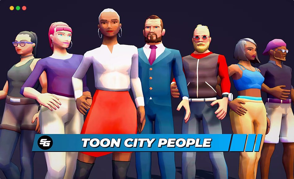 Unity角色 – 自定义角色包 Toon City People