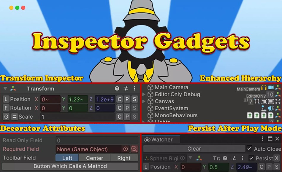 Unity插件 – 编辑器增强插件 Inspector Gadgets Pro