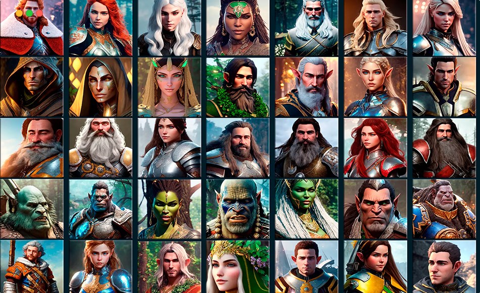 Unity资产 – 1000 张角色头像图标包 1000+ Character Avatar Icons Pack