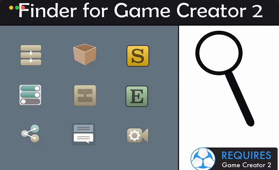 Unity插件 – 组件查找器 Finder for Game Creator 2