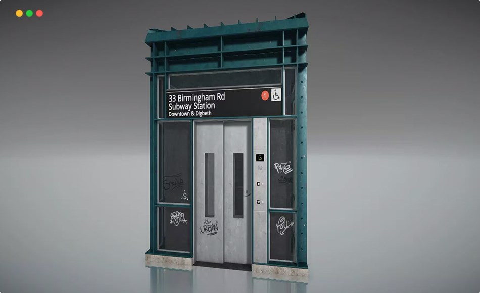 Unity资产 – 地铁电梯 Fully Functional Subway