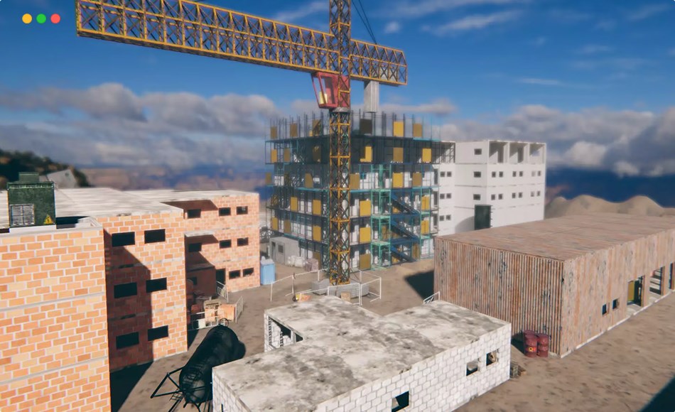 Unity资产 – 模块化建筑工地 Modular Construction Site