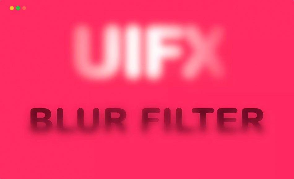 Unity插件 – 模糊滤镜 UIFX – Blur Filter