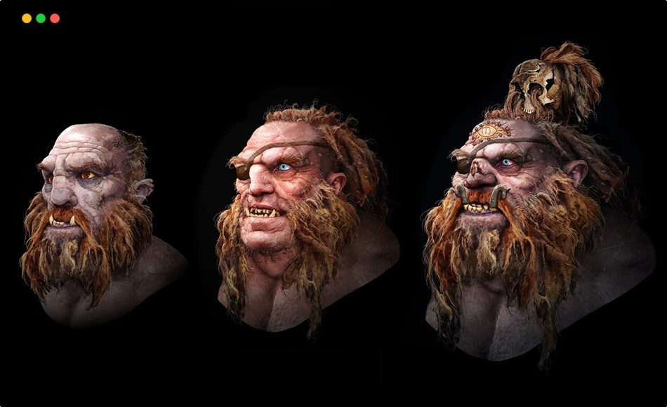 【中文字幕】PS教程 – 生物妆容设计 Designing Creature Makeup for Film in Photoshop