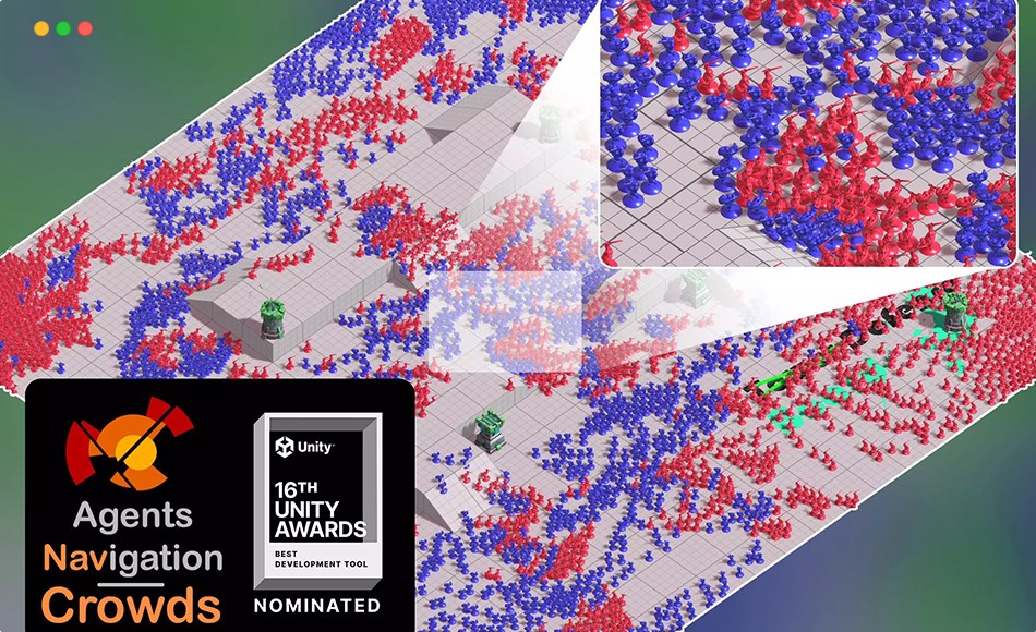 Unity插件 – 群集代理插件 Agents Navigation – Crowds