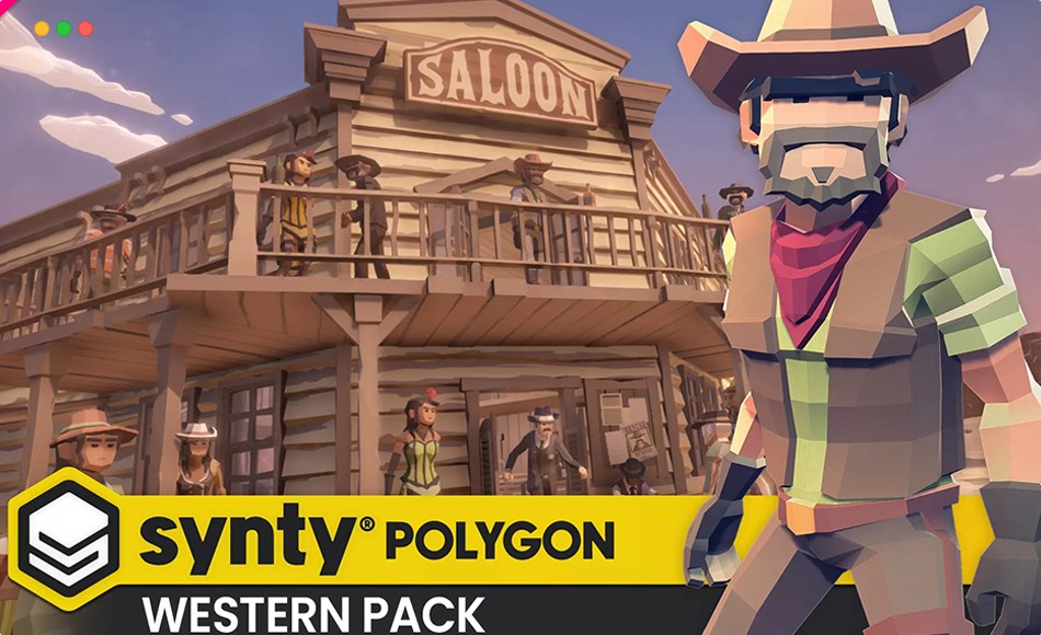 Unity资产 – 西部牛仔风格化游戏资产 POLYGON Western – Low Poly 3D Art