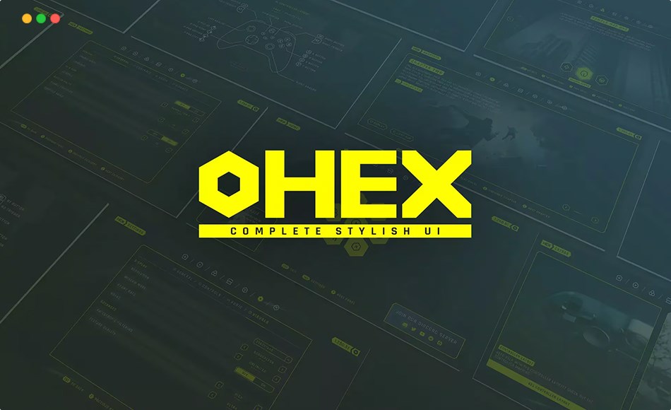 Unity资产 – 游戏时尚用户界面 Hex – Complete Stylish UI