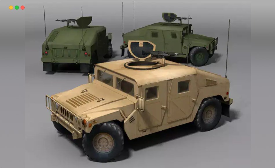 Unity资产 – 军事吉普车 Military Jeep