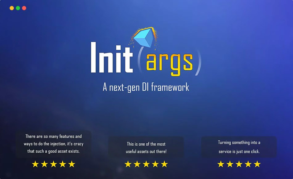 Unity插件 – 依赖注入框架 Init(args)