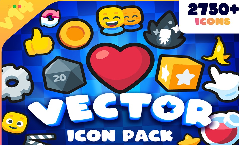 Unity资产 – 矢量 UI 资产包 Vector Icon Pack