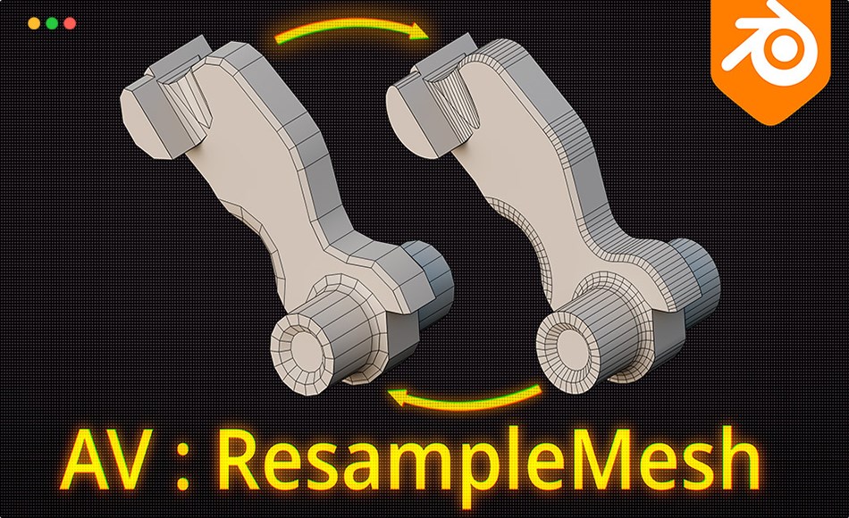 Blender插件 – 重新采样模型 Resample Mesh