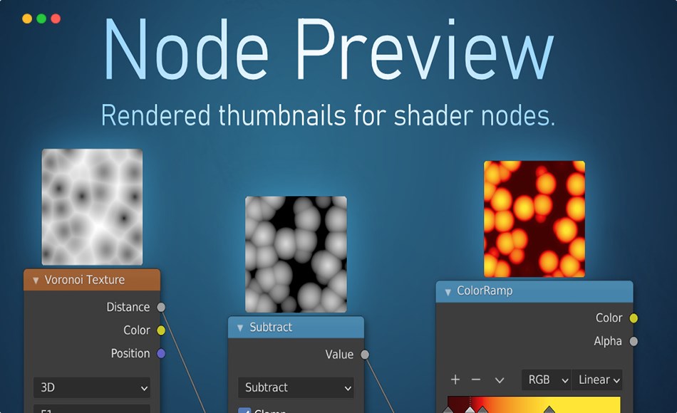 Blender插件 – 节点预览 Node Preview