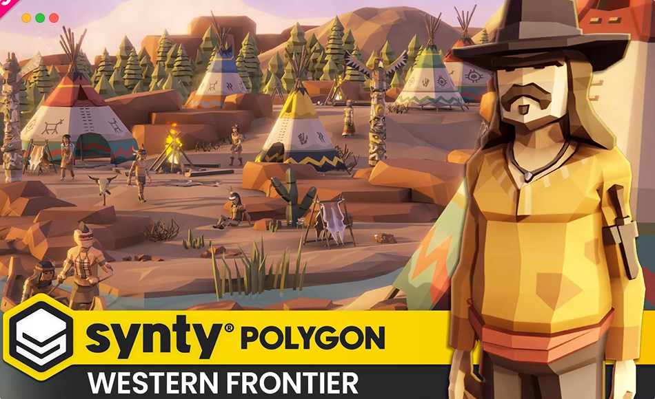 Unity场景 – 风格化西部边境 POLYGON Western Frontier – Low Poly 3D Art