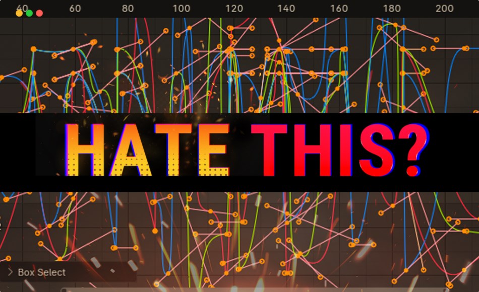 Blender插件 – 曲线动画编辑插件 Simple F-Curves