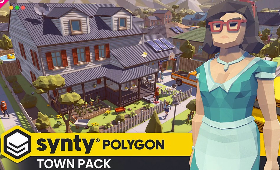 Unity场景 – 风格化城镇资产包 POLYGON Town Pack – Low Poly 3D Art