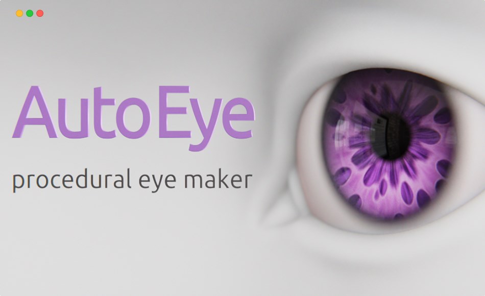 Blender插件 – 程序建模眼睛纹理制作插件 Auto Eye