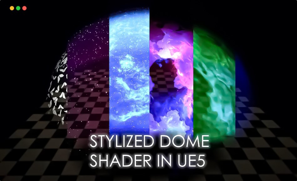【UE5】风格穹顶着色器 Stylized Domes Shader