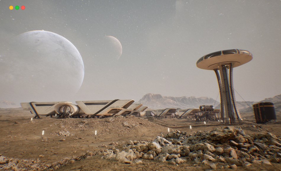 【UE5】科幻基地前哨 UCreate – Sci fi Base Outpost