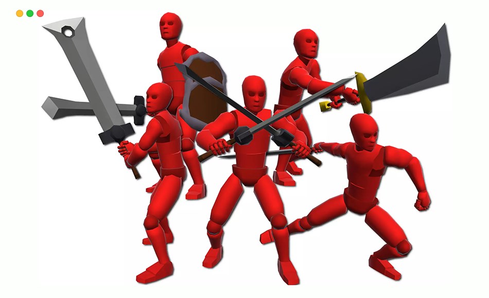 Unity动画 – 近战战士动画 Melee Warrior Animations