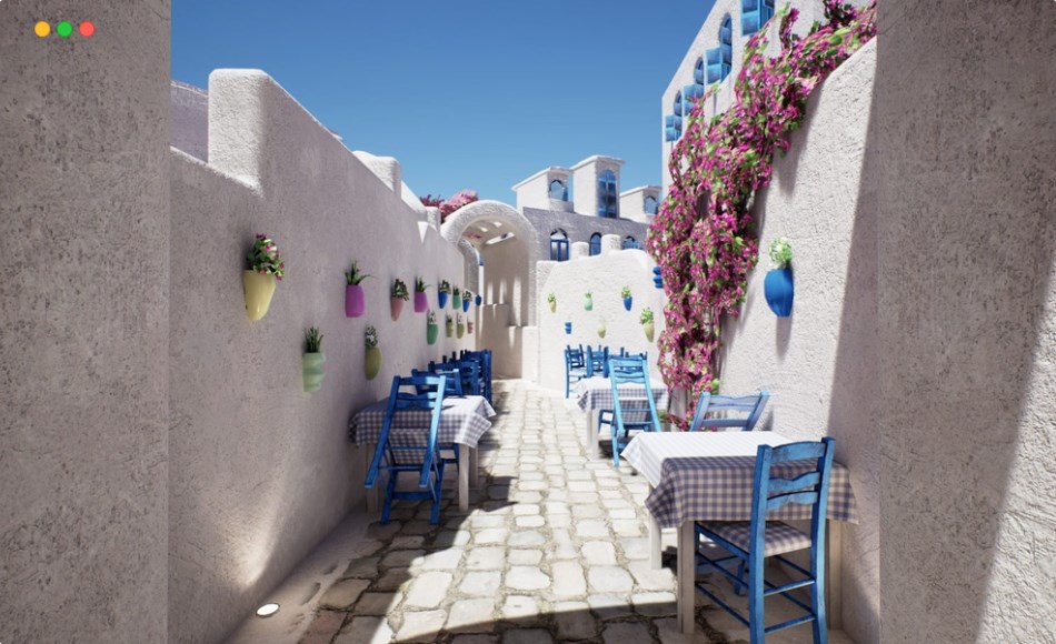 【UE5】地中海城镇环境 Mediterranean