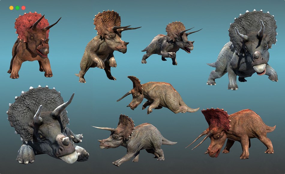 【UE5】三角龙 Dinosaur – Triceratops