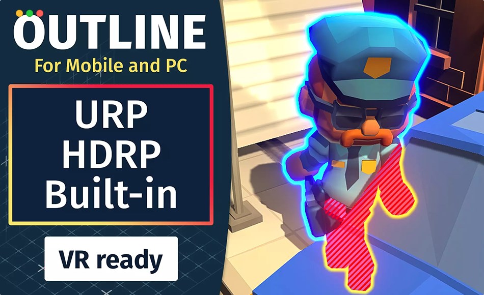 Unity插件 – 游戏轮廓插件 Easy Performant Outline 2D | 3D (URP / HDRP and Built-in Renderer)