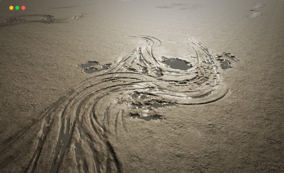 【UE5】泥地赛道和通用泥地贴花 Dirt Track & General Dirt Decals