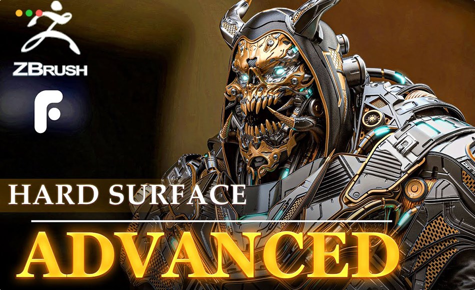 Zbrush教程 – 高级硬表面创作 Advanced Hard Surface Creation in ZBrush