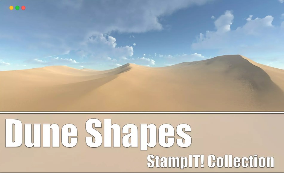 Unity资产 – 沙丘地形 Dune Shapes – StampIT!