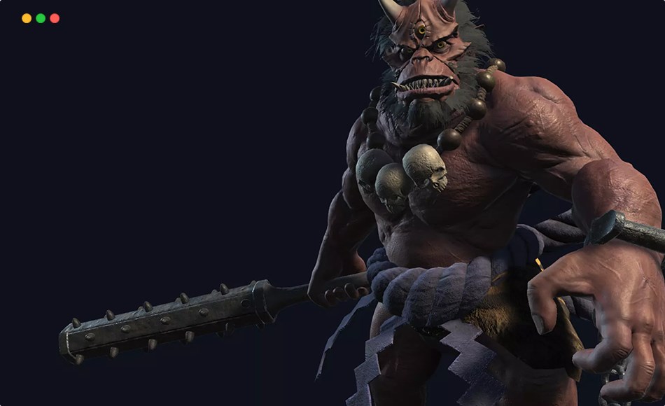 Unity角色 – 食人魔角色 Oni Ogre