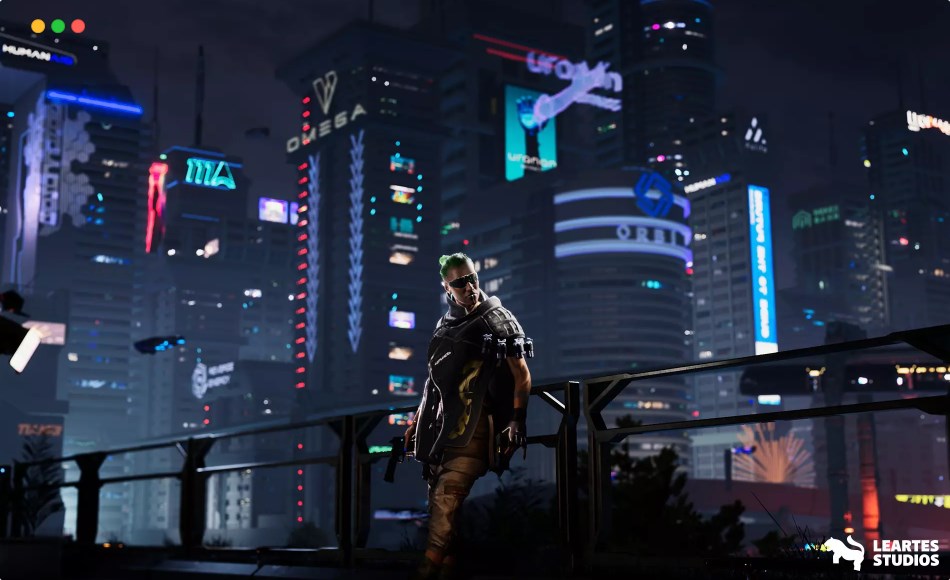 Unity场景 – 模块化赛博朋克场景 Cyberpunk Gigapack ( Modular Environment/ Characters/ Vehicles/ Weapons )