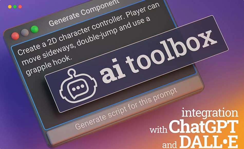 Unity插件 – ChatGPT 和 DALL·E 的 AI 工具箱 AI Toolbox for ChatGPT and DALL·E