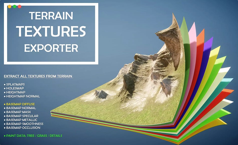 Unity插件 – 地形纹理导出器 Terrain Textures Exporter