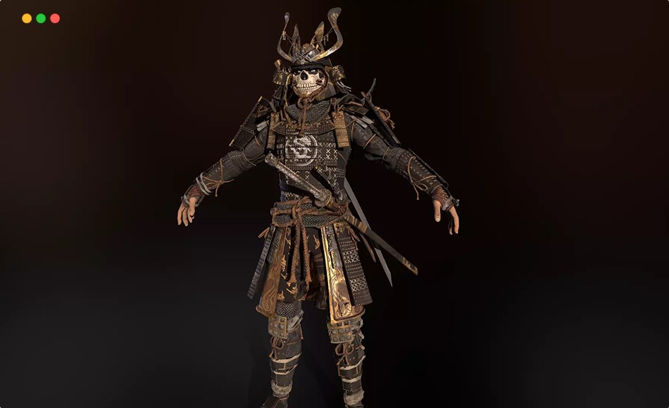 Unity角色 – 武士角色 Samurai Remastered