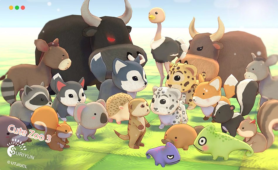 Unity资产 – 卡通动物园 Cute Zoo 3