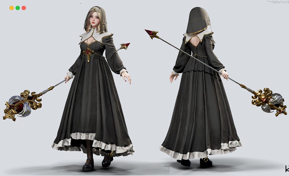 【UE5】祭祀女孩 Priestess Girl