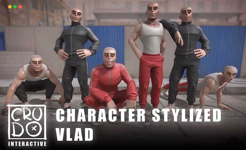 Unity角色 – 风格化游戏角色 Stylized Character Vlad