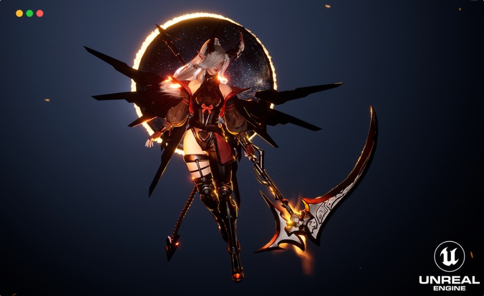 【UE4/5】魅魔女孩 Cosmo Succubus Girl