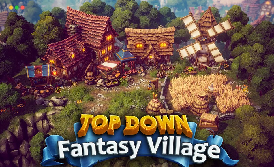 Unity场景 – 自上而下奇幻村庄 Top Down – Fantasy Village