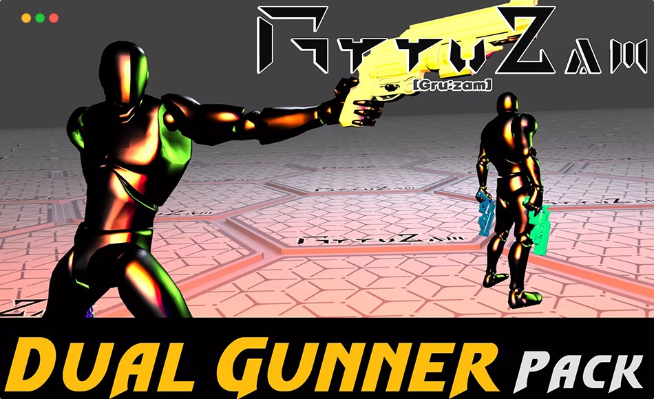Unity动画 – 双枪格斗动画 Stylish Dual Gunner Pack