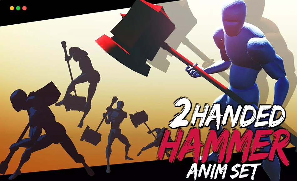 Unity动画 – 双手锤格斗动画 2Handed Hammer AnimSet