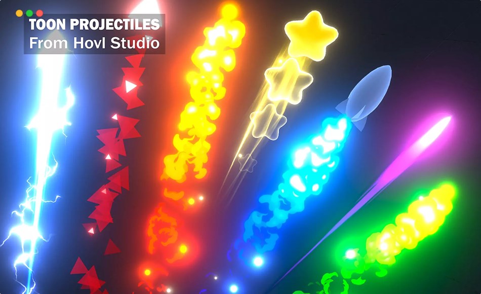 Unity特效 – 卡通弹射特效 Toon Projectiles