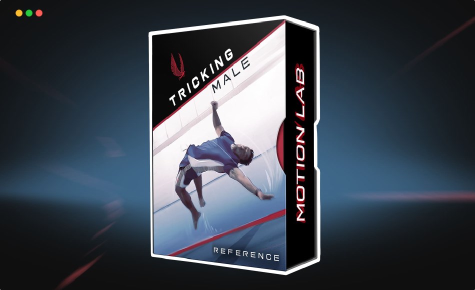 男性角色特技动画视频参考 TRICKING PACK MALE – featuring Matteo