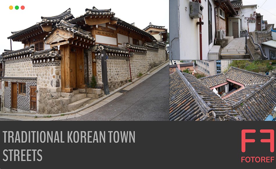 221 张韩国传统街道参考照片 221 photos of Traditional Korean Town Streets