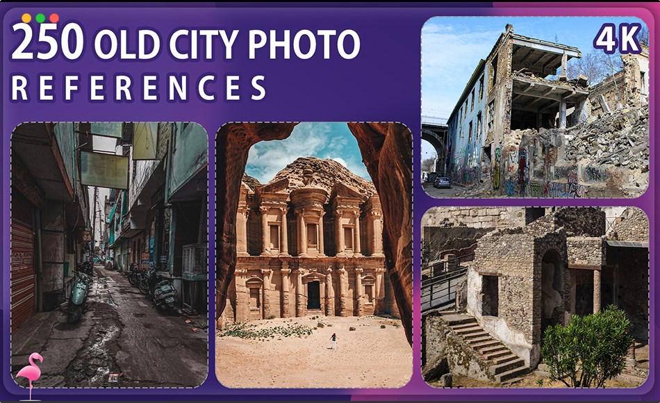 250 张古城建筑参考照片 250 Old City Reference Pack – Vol 1