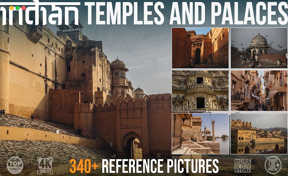 340 张印度寺庙宫殿参考图片 340+ Indian Temples and Palaces Reference Pictures